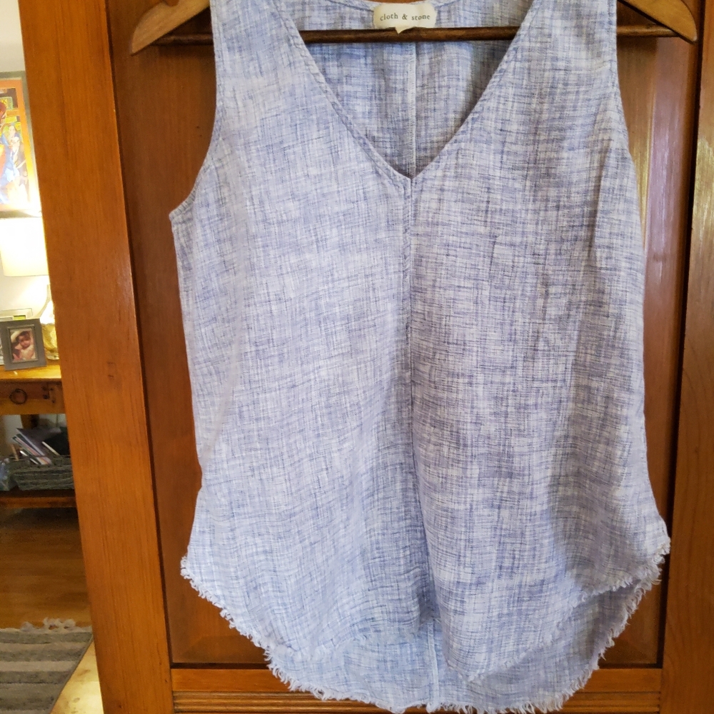 Anthropologie Cloth And Stone Tank Beautiful Used Condition Size S - Picture 6 of 11